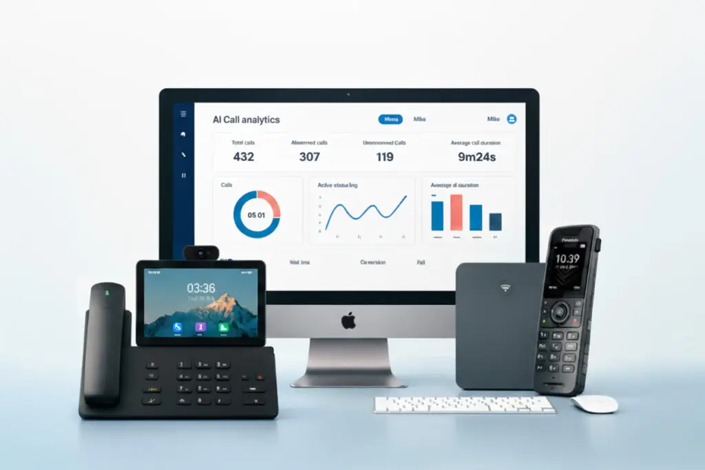 Business VoIP phone system with cloud-based calling features